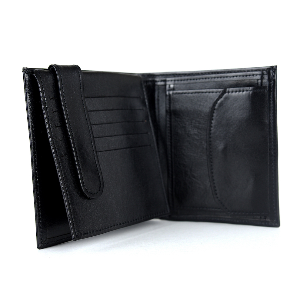 Kožená peňaženka s bohatou výbavou č.8334 v čiernej farbe – Obrázok 7