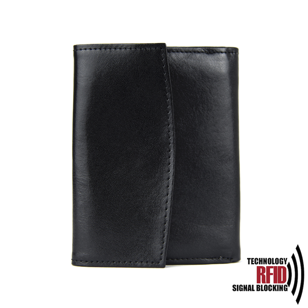 Kožená RFID peňaženka vybavená blokáciou RFID / NFC, čierna farba č.8287 – Obrázok 5