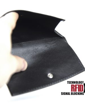 Kožená RFID peňaženka vybavená blokáciou RFID / NFC, čierna farba č.8287 – Obrázok 7