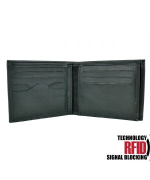 Alternative view of Kožená RFID peňaženka vybavená blokáciou RFID / NFC, čierna farba č.8407