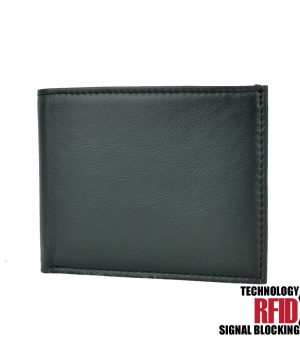 Alternative view of Kožená RFID peňaženka vybavená blokáciou RFID / NFC, čierna farba č.8406