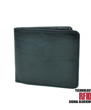 Kožená RFID peňaženka vybavená blokáciou RFID / NFC, čierna farba č.7992 – Obrázok 4
