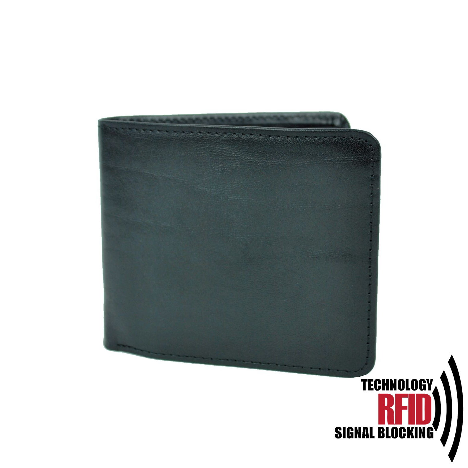 Kožená RFID peňaženka vybavená blokáciou RFID / NFC, čierna farba č.7992 – Obrázok 4