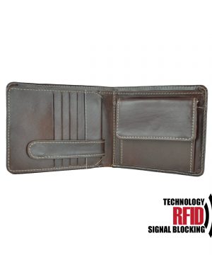 Kožená RFID peňaženka vybavená blokáciou RFID / NFC, hnedá farba č.7992 – Obrázok 5