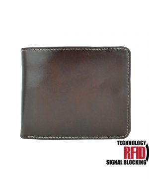Alternative view of Kožená RFID peňaženka vybavená blokáciou RFID / NFC, hnedá farba č.7992