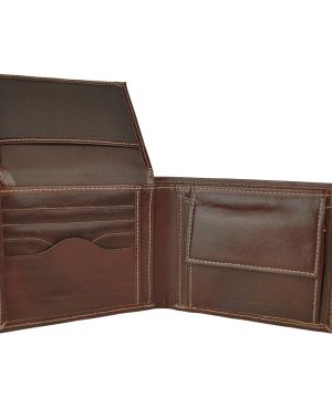 Alternative view of Praktická peňaženka z pravej kože č.8408 v tmavo hnedej farbe