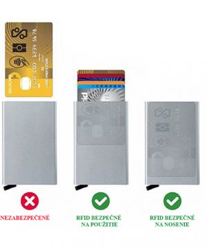Kožená peňaženka SIMPLE s RFID patentovaným mechanizmom na karty v čiernej farbe – Obrázok 6
