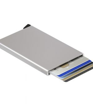 Alternative view of Inteligentné RFID púzdro na karty s patentovaným mechanizmom v striebornej farbe