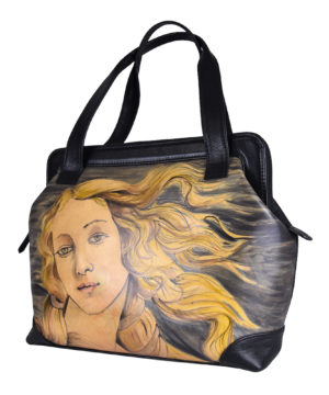 Ručne maľovaná kabelka č.8221 inšpirovaná motívom Sandro Botticelli - Zrodenie Venuše – Obrázok 4