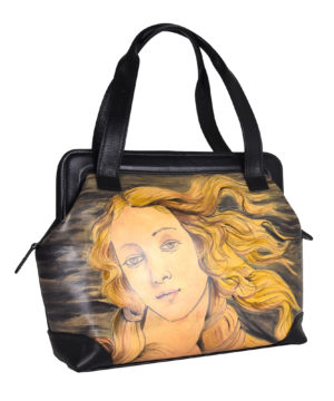 Ručne maľovaná kabelka č.8221 inšpirovaná motívom Sandro Botticelli - Zrodenie Venuše – Obrázok 5