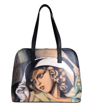 Ručne maľovaná kabelka č.8574 inšpirovaná motívom Tamara de Lempicka