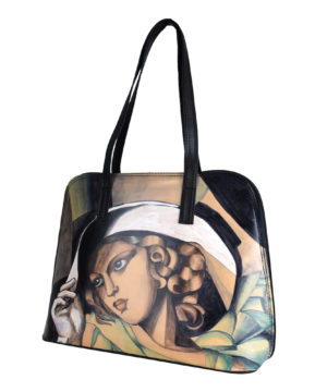 Alternative view of Ručne maľovaná kabelka č.8574 inšpirovaná motívom Tamara de Lempicka
