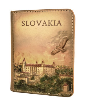 Ručne vytvarovaný, vyrezávaný a reliéfny kožený zápisník – Slovensko, Bratislavský hrad – Obrázok 5