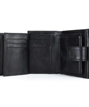 Alternative view of Kožená unisex peňaženka č.8287 v čiernej farbe