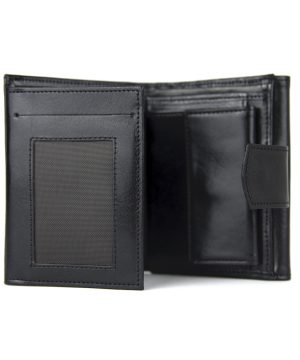 Kožená unisex peňaženka č.8287/2 v čiernej farbe