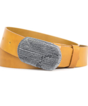 Kožený opasok BLACK WOOD, Ručná výroba na Slovensku – Obrázok 3