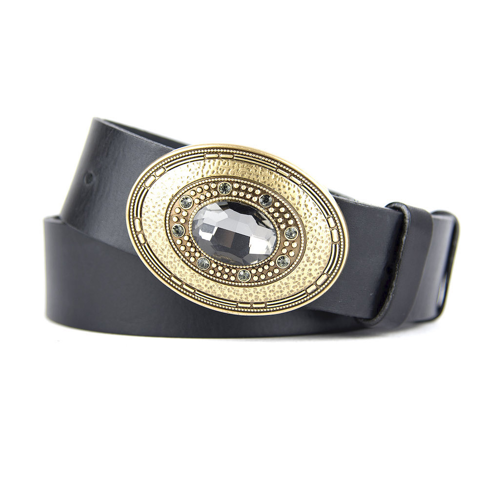Kožený opasok BROOCH, Ručná výroba na Slovensku