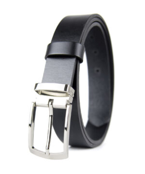 Kožený opasok SILVER RIDE, šírka 3.3cm, Ručná výroba na Slovensku