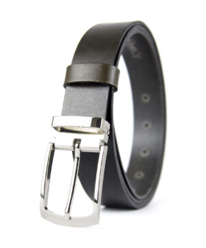 Kožený opasok SILVER RIDE, šírka 3.3cm, Ručná výroba na Slovensku – Obrázok 5