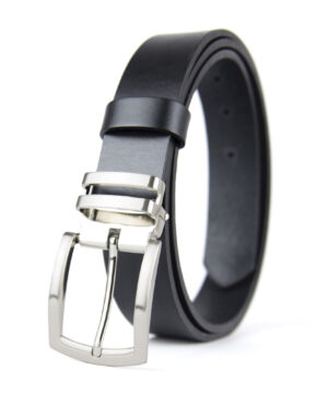 Kožený opasok DUAL, šírka 3.3cm, Ručná výroba na Slovensku