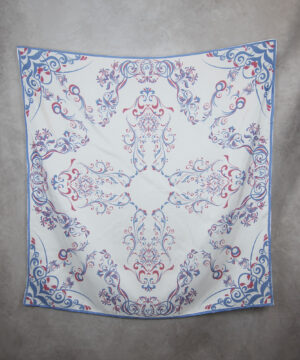 Alternative view of Hodvábna šatka ORNAMENT VZOR_5, 90 x 90cm, Made in SLOVAKIA