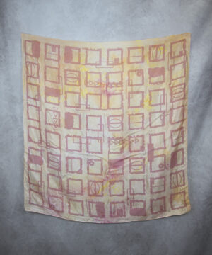 Alternative view of Ručne maľovaná hodvábna šatka ŠTVORCE MIX FARIEB, 90 x 90cm, Vyrobené na Slovensku