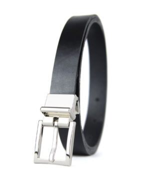 Dámsky kožený opasok GENTLE SILVER, šírka 2.5cm, Ručná výroba na Slovensku