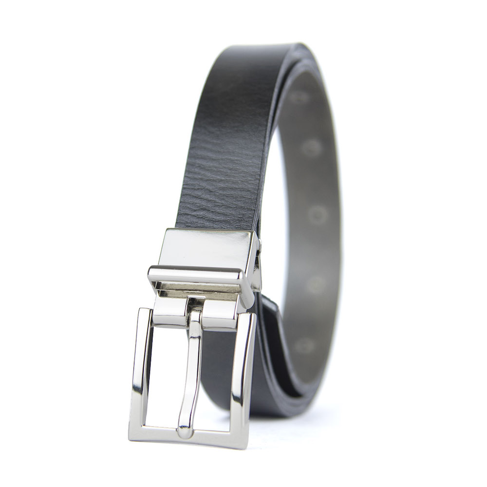 Dámsky kožený opasok GENTLE SILVER, šírka 2.5cm, Ručná výroba na Slovensku – Obrázok 4
