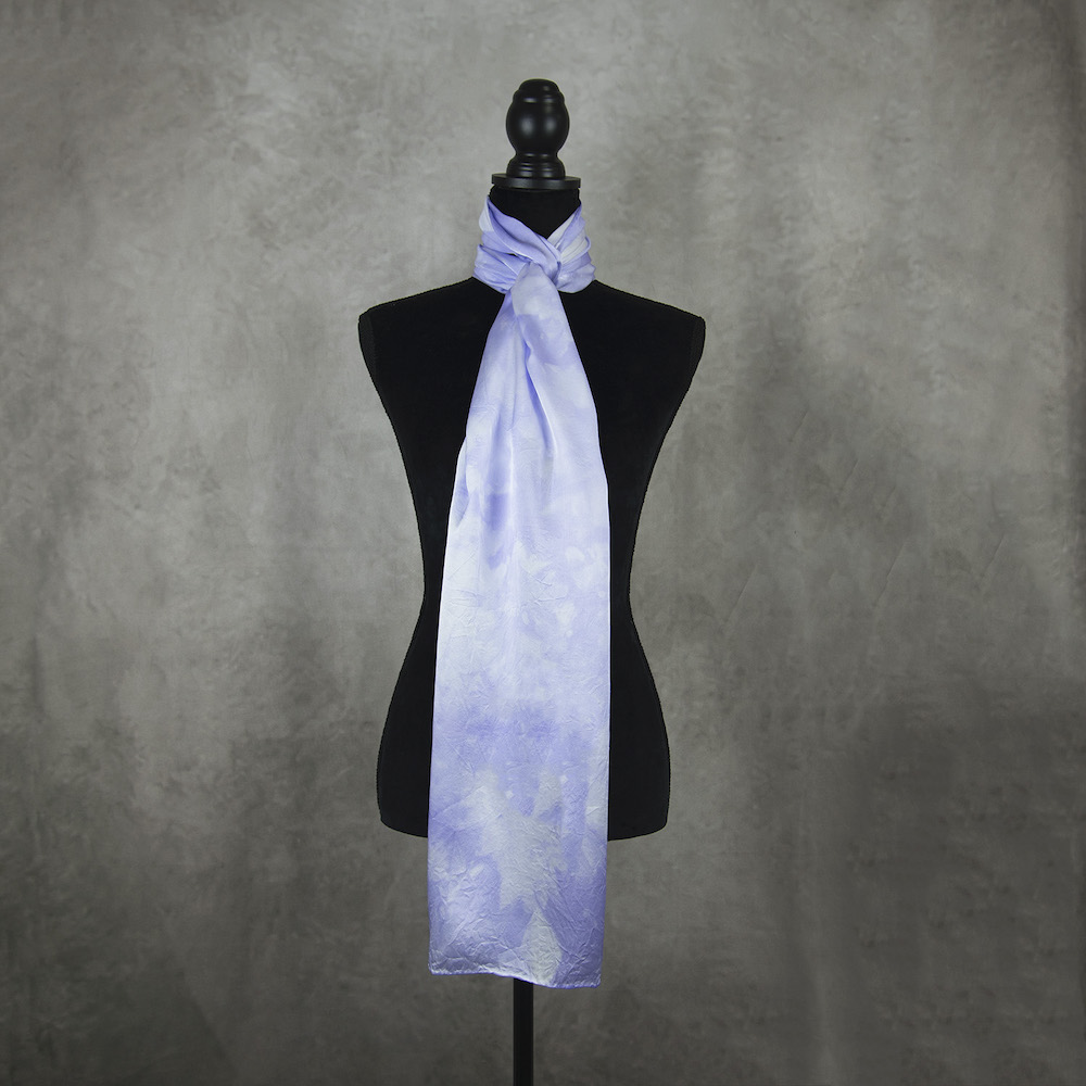 Hodvábny šál LIMITED_11, Ručná výroba na Slovensku, 175 x 45cm – Obrázok 4