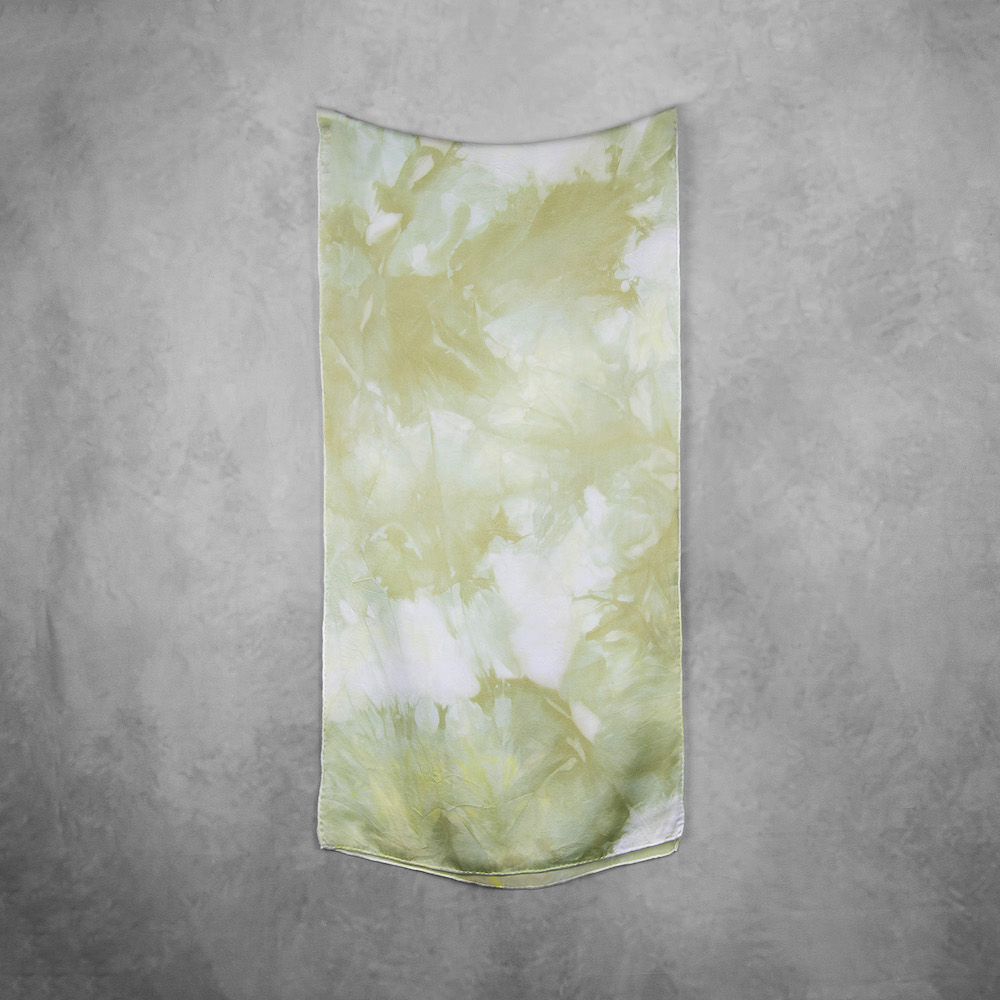 Hodvábny šál LIMITED_22, Ručná výroba na Slovensku, 175 x 45cm – Obrázok 2
