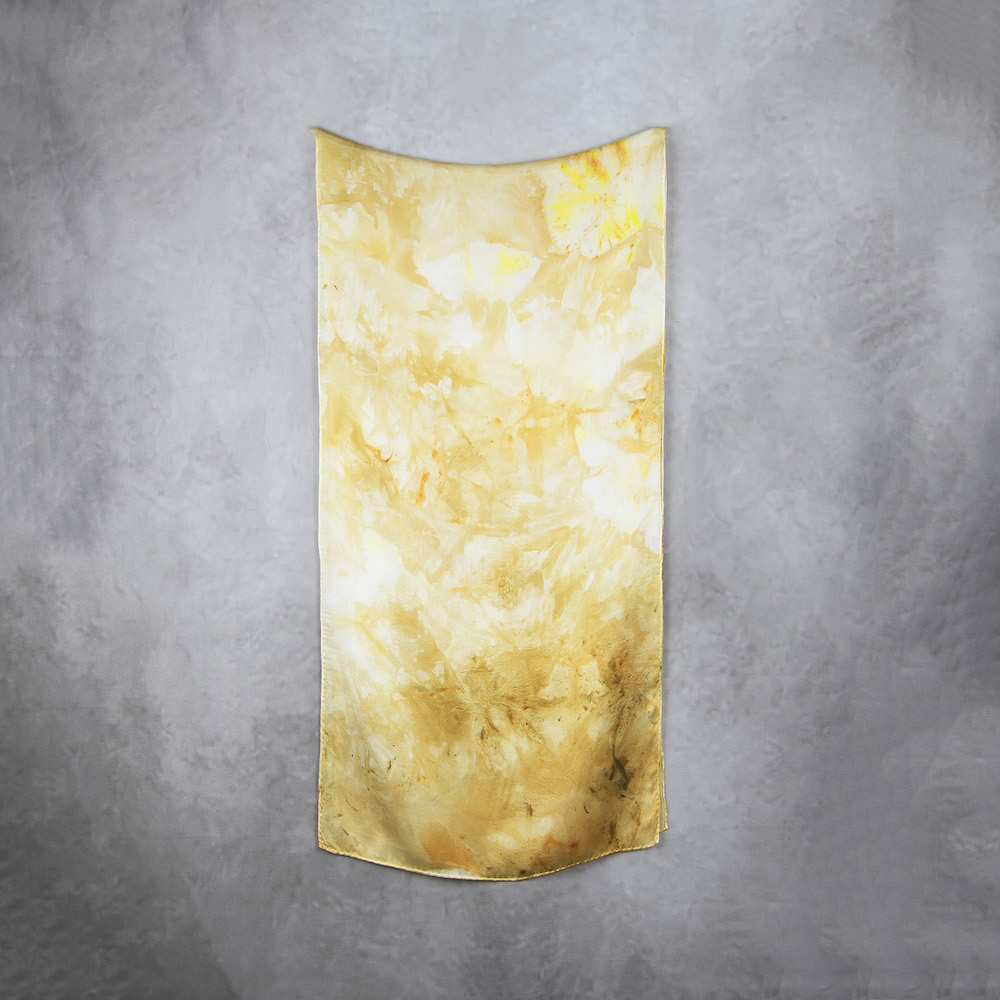 Hodvábny šál LIMITED_29, Ručná výroba na Slovensku, 175 x 45cm – Obrázok 2