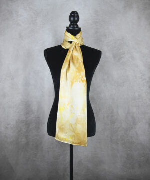 Hodvábny šál LIMITED_29, Ručná výroba na Slovensku, 175 x 45cm – Obrázok 4