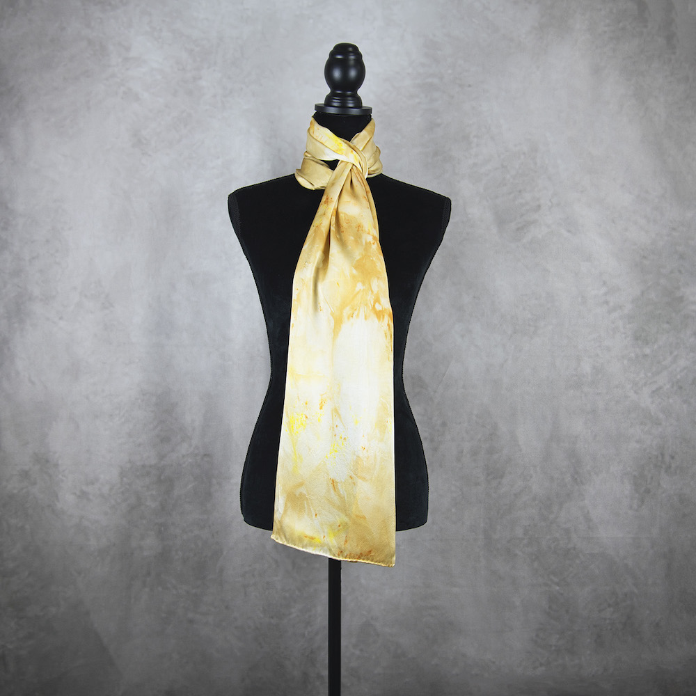 Hodvábny šál LIMITED_29, Ručná výroba na Slovensku, 175 x 45cm – Obrázok 4