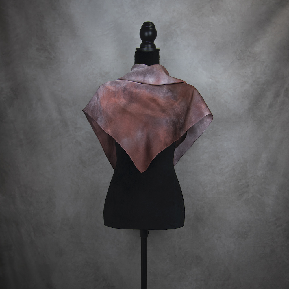 Hodvábna šatka LIMITED_039, Ručná výroba na Slovensku, 90 x 90cm