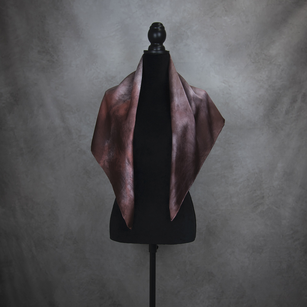 Hodvábna šatka LIMITED_039, Ručná výroba na Slovensku, 90 x 90cm – Obrázok 3