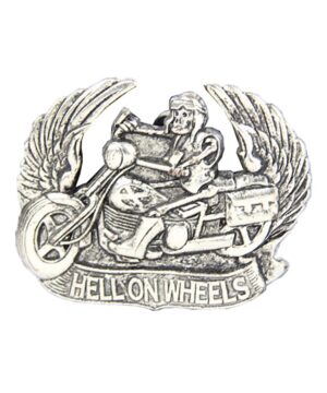 Motorkárska kovová pracka HELL ON WHEELS, 40mm