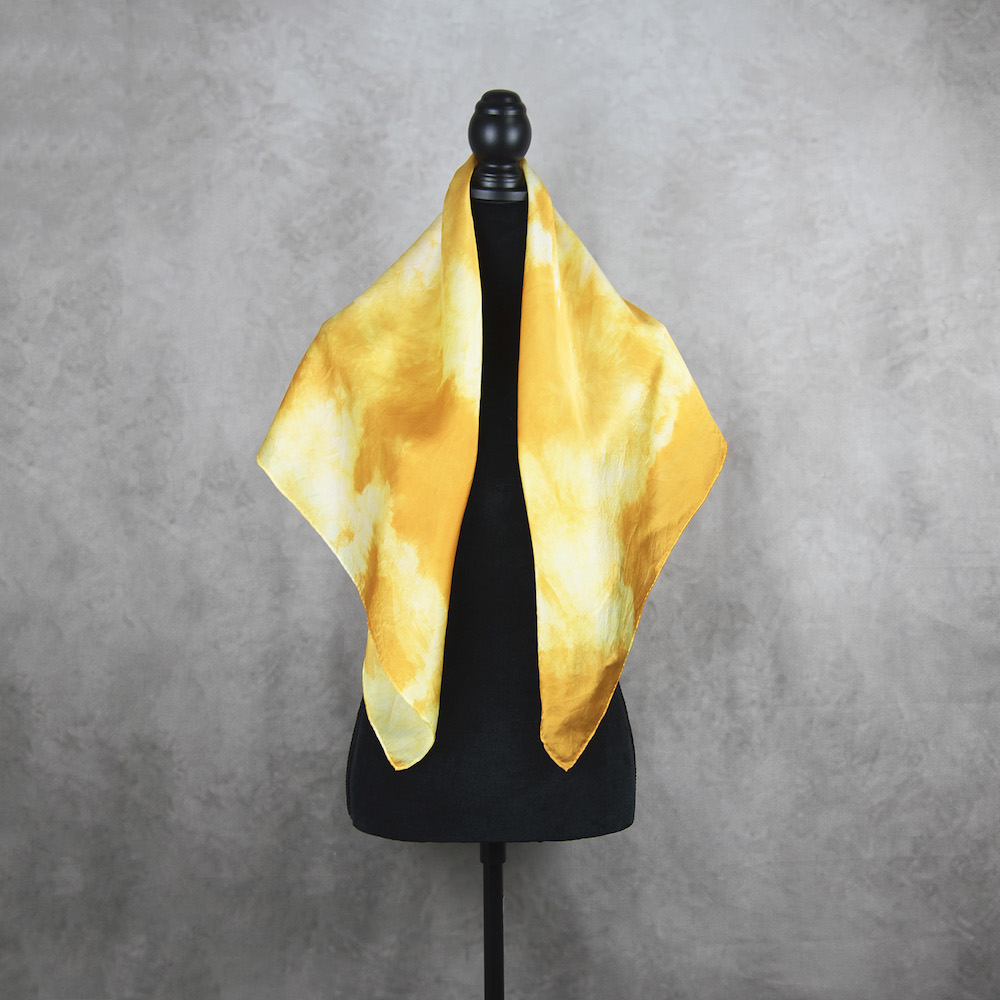 Hodvábna šatka LIMITED_035, Ručná výroba na Slovensku, 90 x 90cm – Obrázok 3