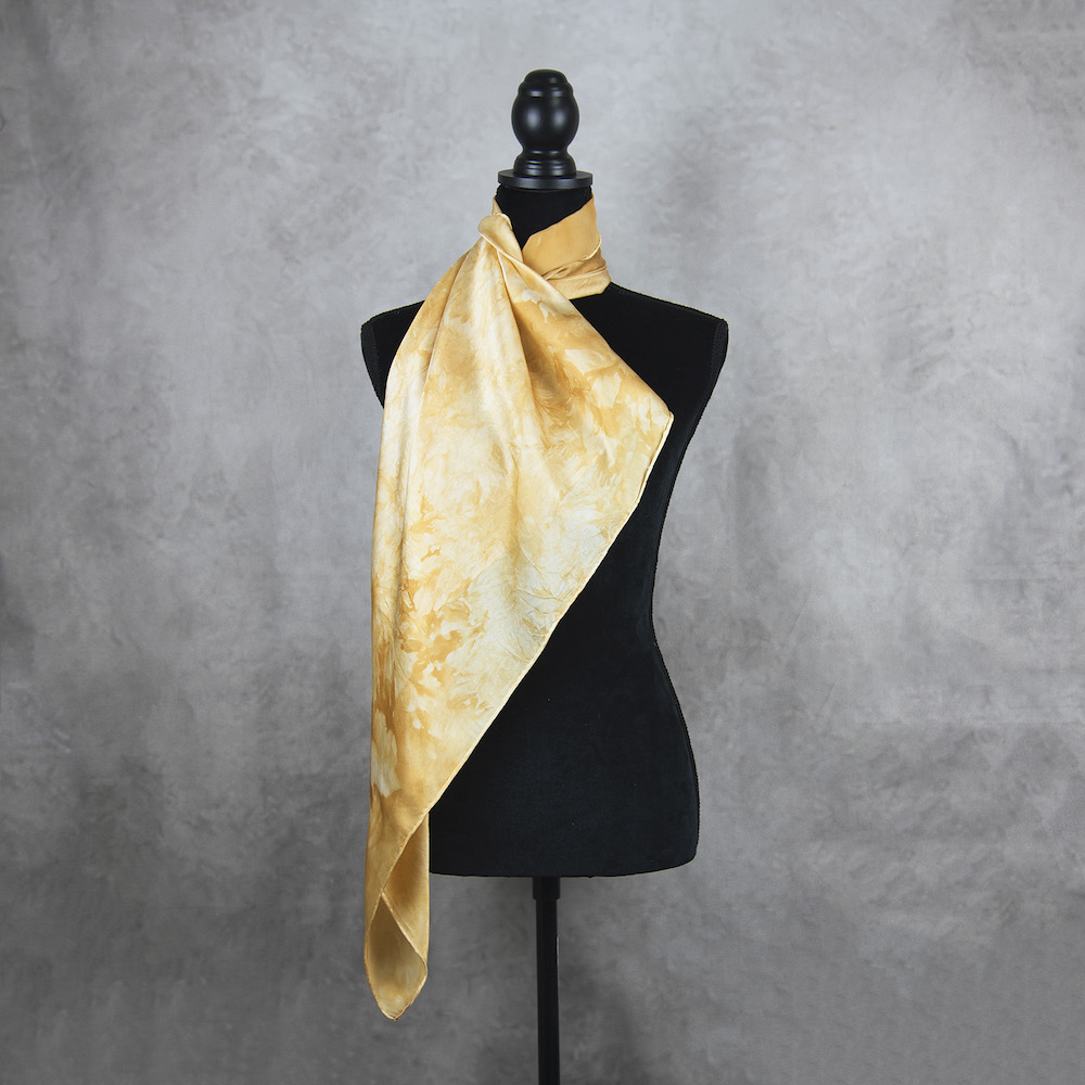 Hodvábna šatka LIMITED_209, Ručná výroba na Slovensku, 90 x 90cm – Obrázok 2