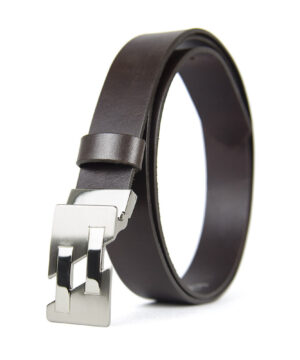 Unisex kožený opasok JOINTS, šírka 3.3cm, Slovenská výroba – Obrázok 3