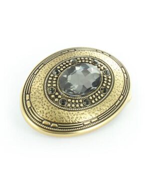Alternative view of Dizajnová kovová pracka BROOCH, 40mm