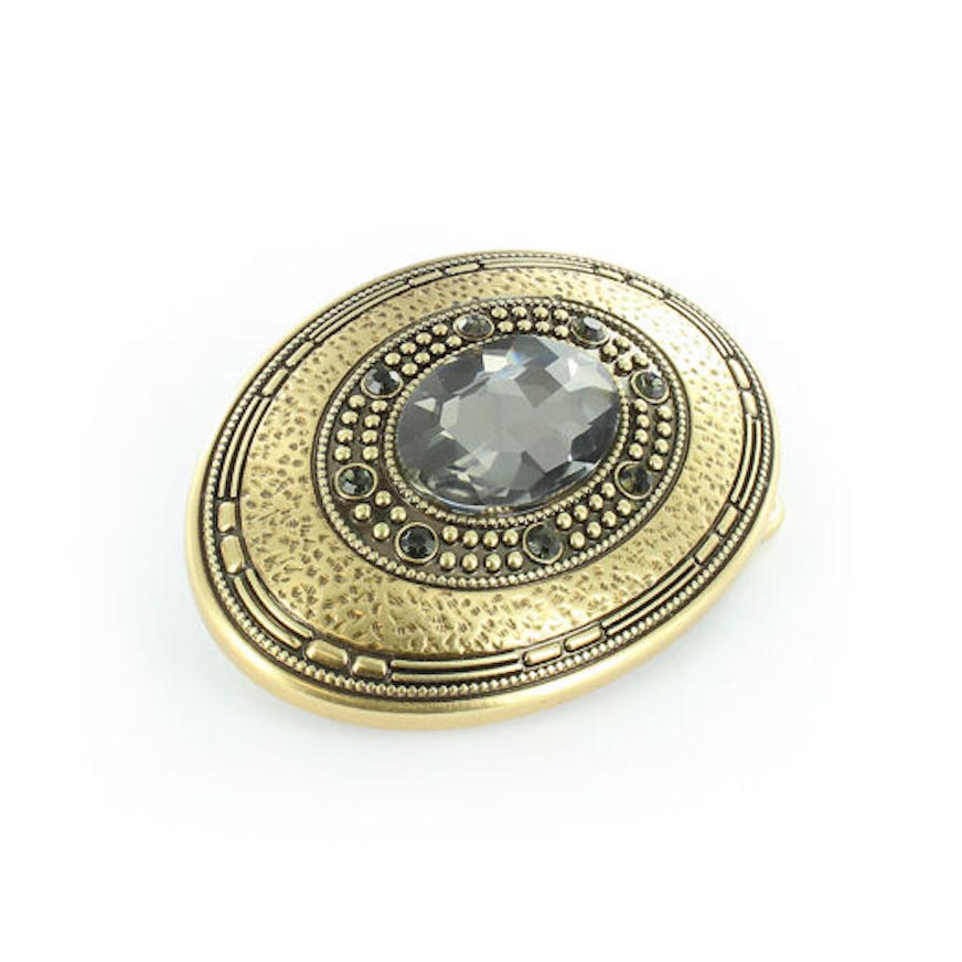 Dizajnová kovová pracka BROOCH, 40mm – Obrázok 2