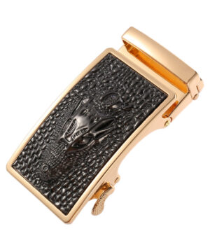 Automatická kovová pracka GOLD CROCO pre remene so šírkou 3.5cm