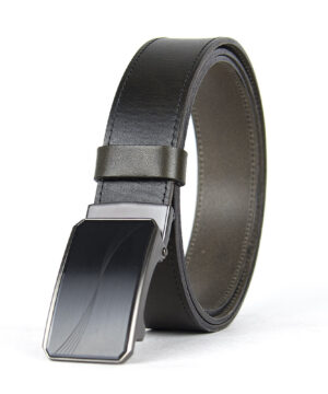 Opasok z pravej kože s brzdovou prackou, šírka 3.5cm - WAVY – Obrázok 5
