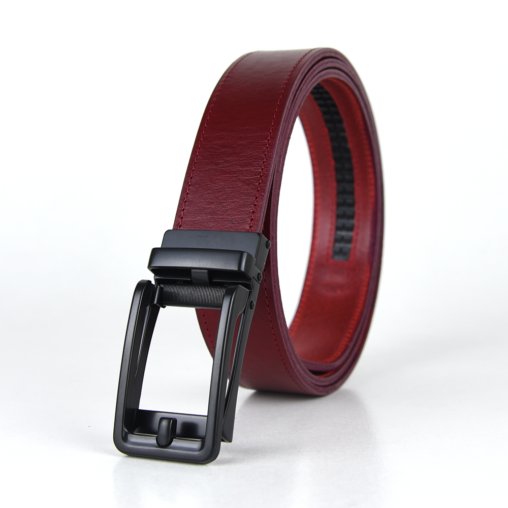 Opasok z pravej kože s automatickou prackou BLACK BELT – Obrázok 4