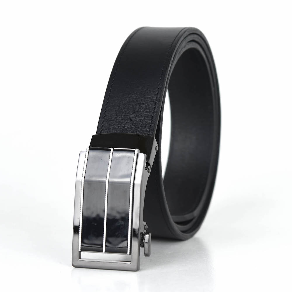 Opasok z pravej kože s automatickou prackou BLACK ROPES