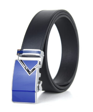 Opasok z pravej kože s automatickou prackou BLUE TOP