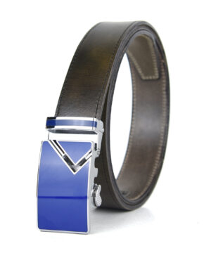 Opasok z pravej kože s automatickou prackou BLUE TOP – Obrázok 5