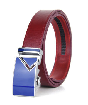 Opasok z pravej kože s automatickou prackou BLUE TOP – Obrázok 4