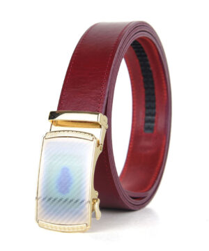 Opasok z pravej kože s automatickou prackou COLOR ZIGZAG – Obrázok 3