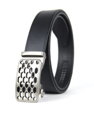 Opasok z pravej kože s automatickou prackou NICKEL CHAIN